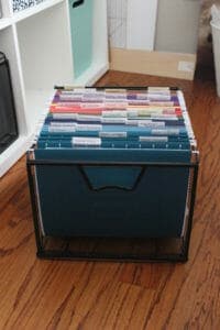 How to Organize Recipes in an IKEA Kallax and Wire Mesh Organizer